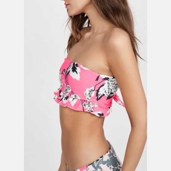Maaji Floral multi wear bandeau bikini top NWT - Picture 7 of 12